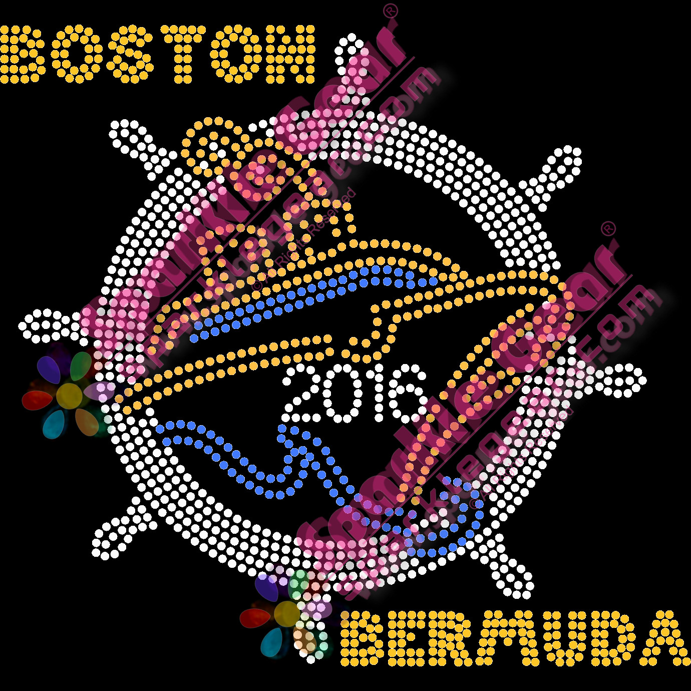 Boston Bermuda Cruise Ship Bling Transfers by Sparkle Gear