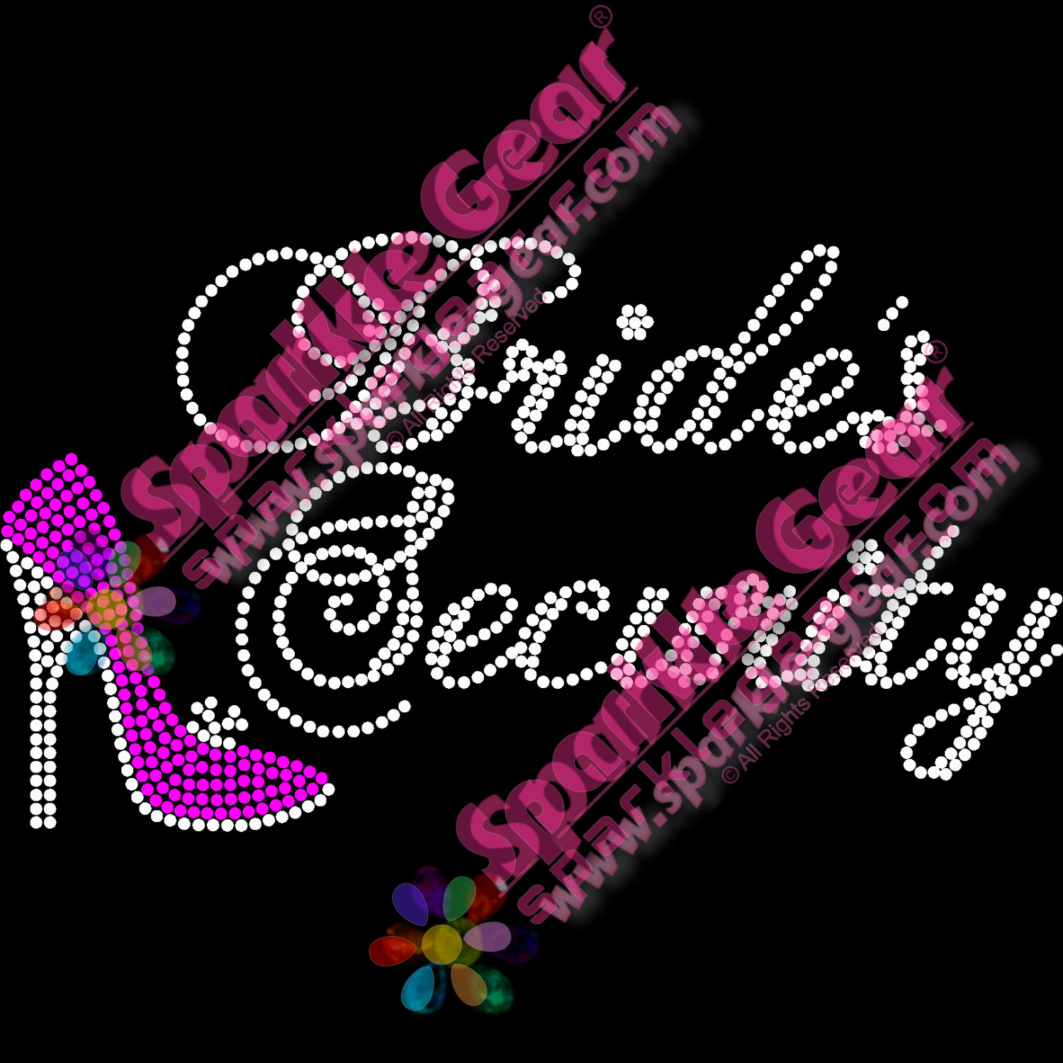 Bride's Security - Bling Transfers by Sparkle Gear