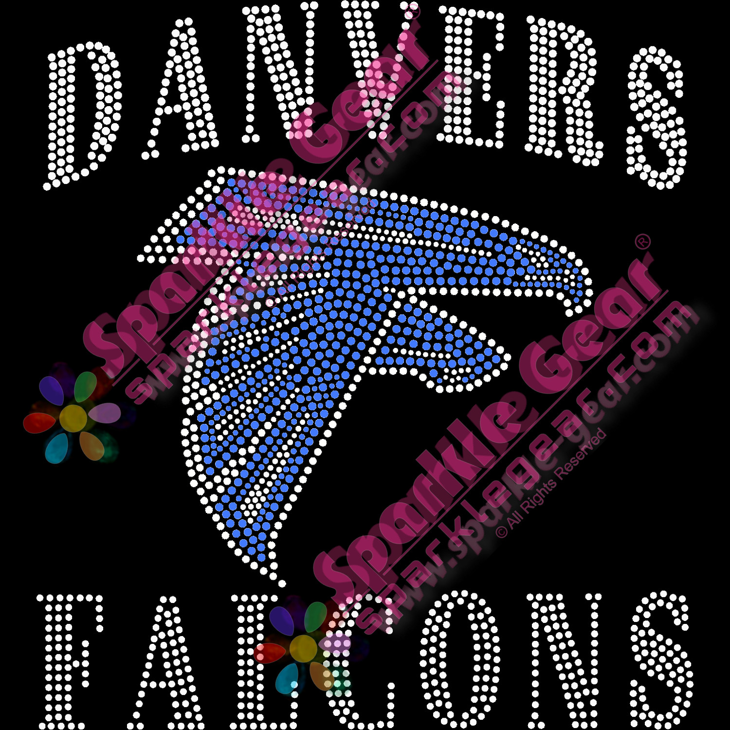 Danvers Falcons - Bling Transfers by Sparkle Gear