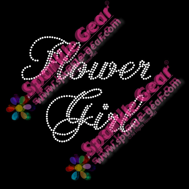 Flower Girl - Bling Transfers by Sparkle Gear