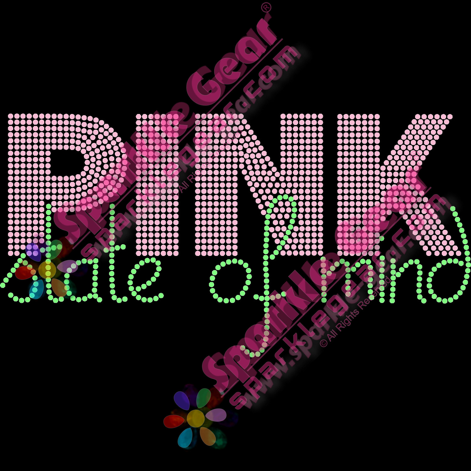 Pink State of Mind - Bling Transfers by Sparkle Gear