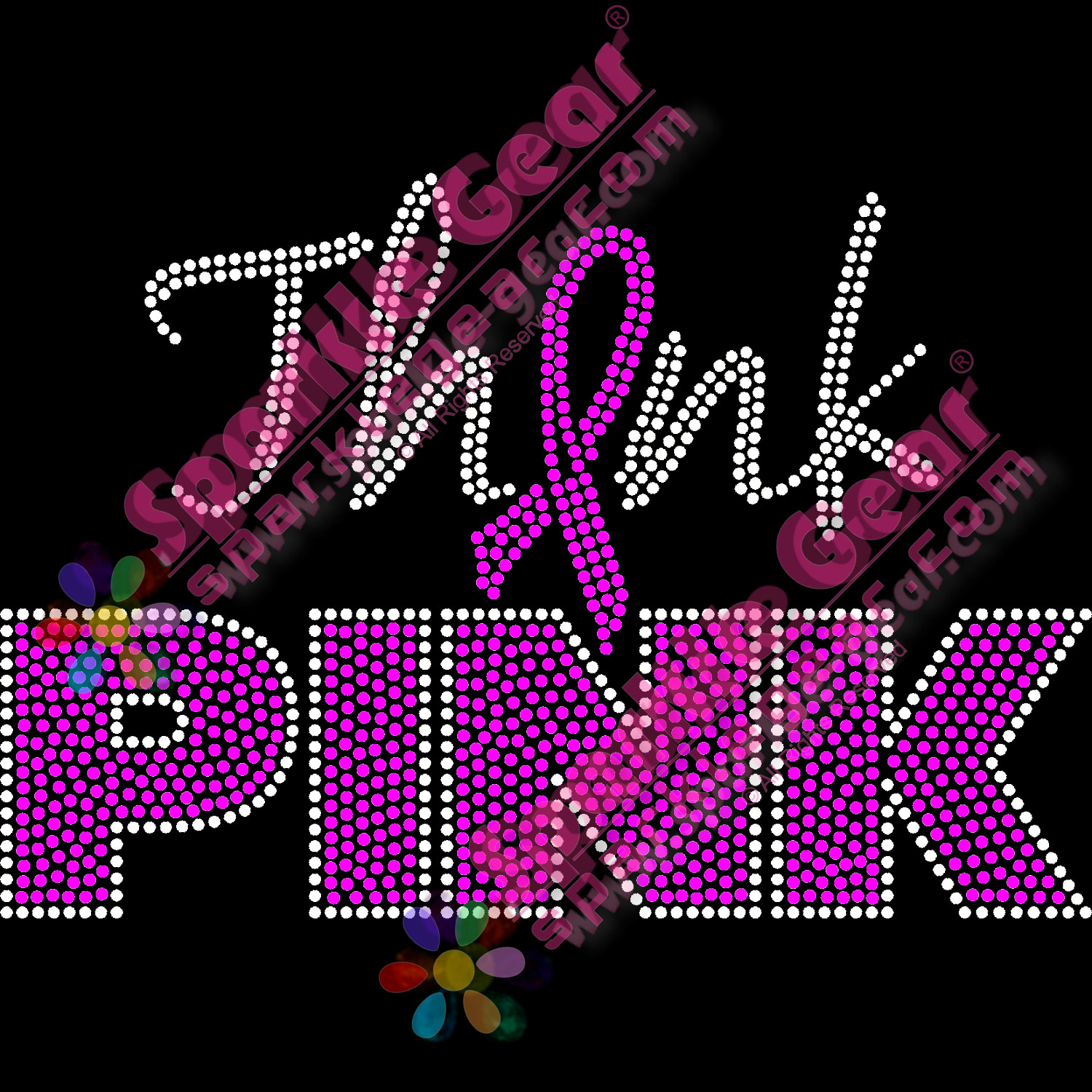 Think Pink 2 - Bling Transfers by Sparkle Gear