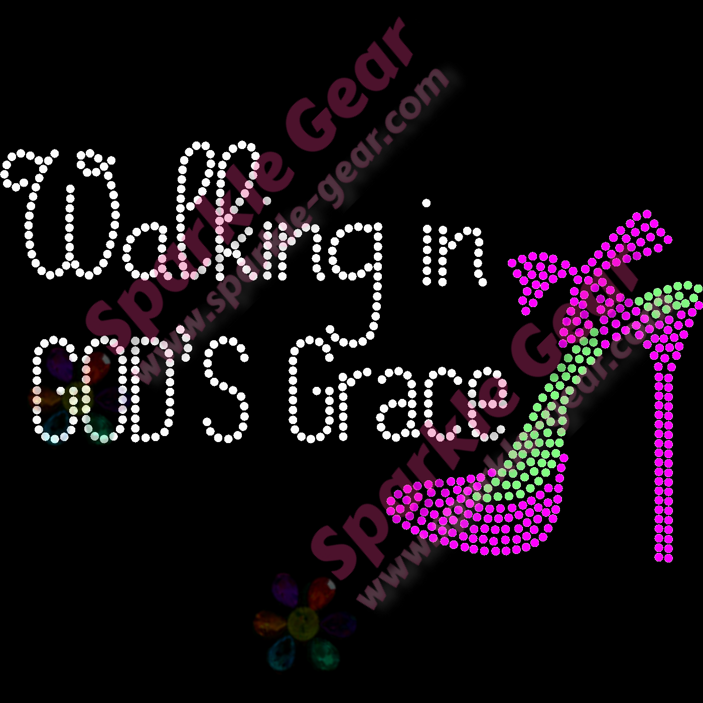 Walking in God's Grace - Bling Transfers by Sparkle Gear